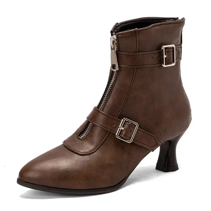 AMARA - KAY HEEL BOOTS-15560637710709-Nancy & Mae Savannah