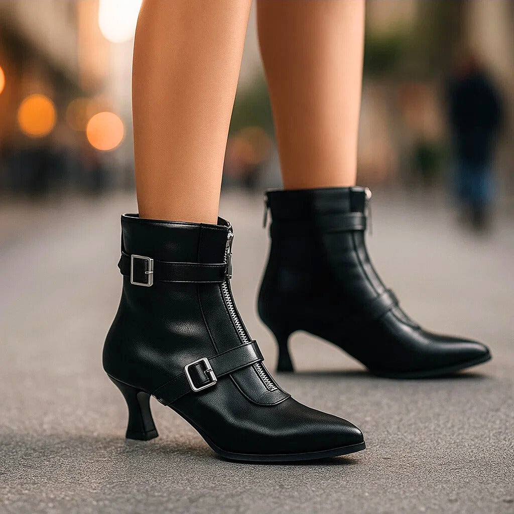 AMARA - KAY HEEL BOOTS-15560637710709-Nancy & Mae Savannah