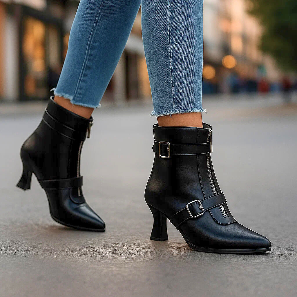 AMARA - KAY HEEL BOOTS-15560637710709-Nancy & Mae Savannah