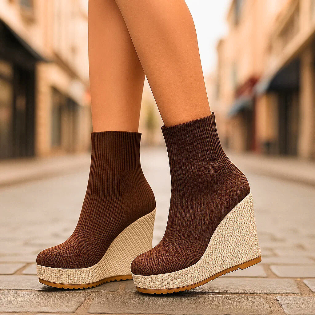 AMENA - KNIT PLATFORM BOOTS-15560642822517-Nancy & Mae Savannah