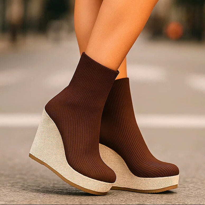 AMENA - KNIT PLATFORM BOOTS-15560642822517-Nancy & Mae Savannah