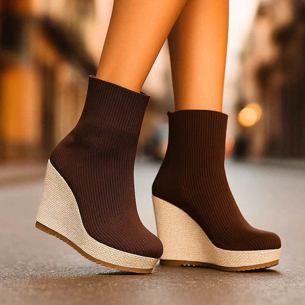 AMENA - KNIT PLATFORM BOOTS-15560642822517-Nancy & Mae Savannah