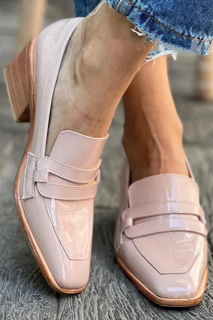 AMIRA - MOCASSINS WITH WIDE HEEL SHINY-15553867612533-Mirella Fiore