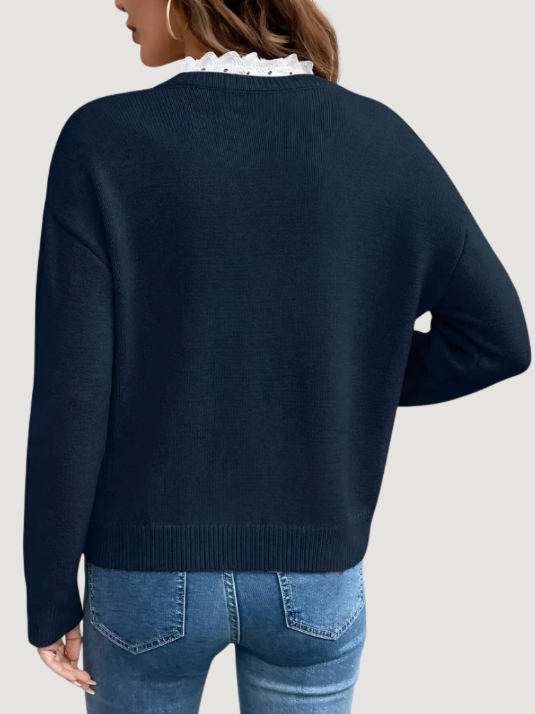 ANASTELLE - LAYERED-LOOK SWEATER-15549015130485-Nancy & Mae Savannah