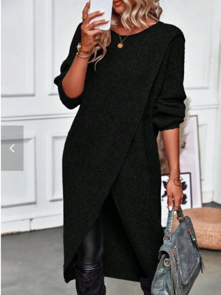 ARIA - WRAP KNIT DRESS-15549015327093-Nancy & Mae Savannah