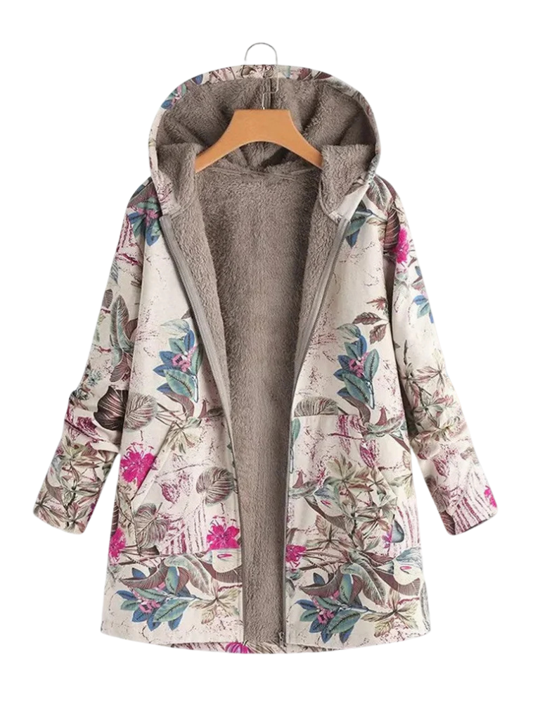 AURORA - COZY PRINT COAT-15549015294325-Nancy & Mae Savannah