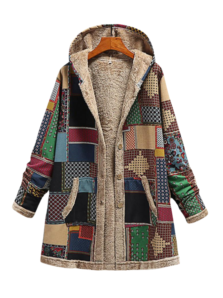 AURORA - COZY PRINT COAT-15549015294325-Nancy & Mae Savannah