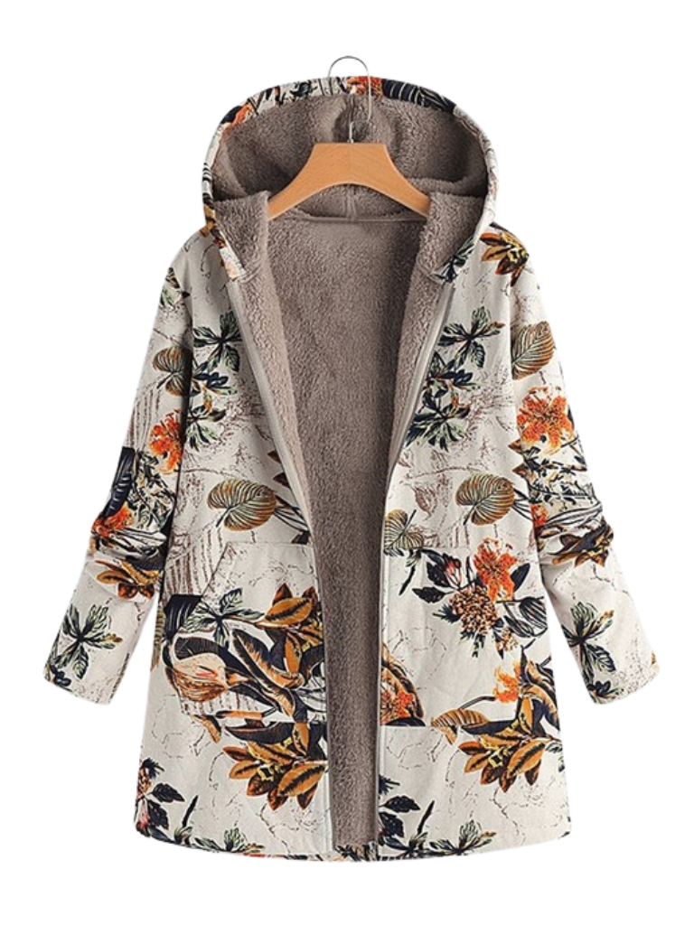 AURORA - COZY PRINT COAT-15549015294325-Nancy & Mae Savannah