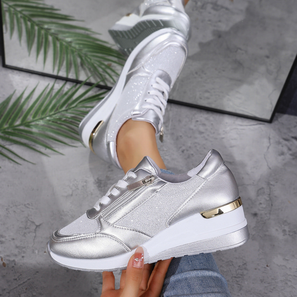 Ada - Comfortable Stylish Sneakers-15543781949813-Mirella Fiore