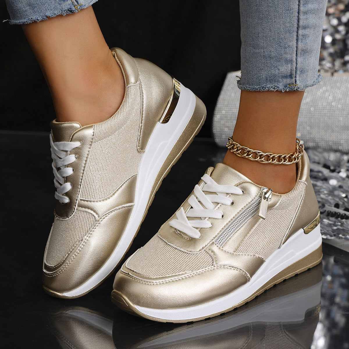 Ada - Comfortable Stylish Sneakers-15543781949813-Mirella Fiore