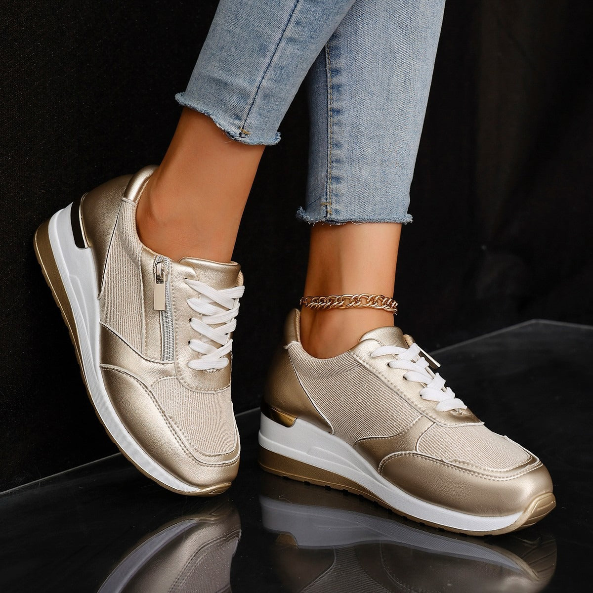 Ada - Comfortable Stylish Sneakers-15543781949813-Mirella Fiore