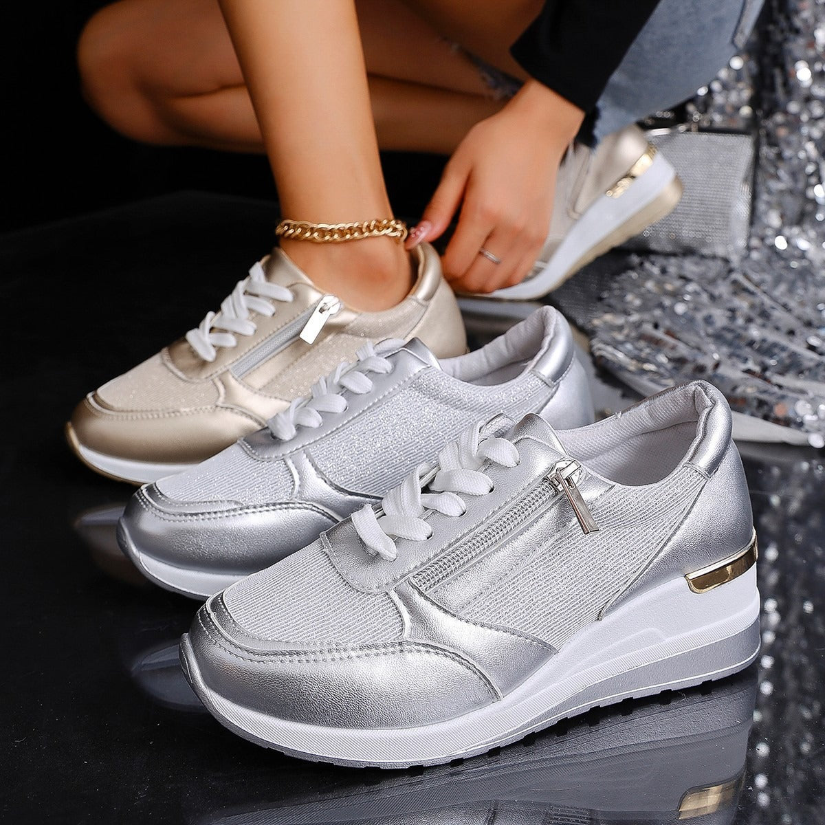 Ada - Comfortable Stylish Sneakers-15543781949813-Mirella Fiore