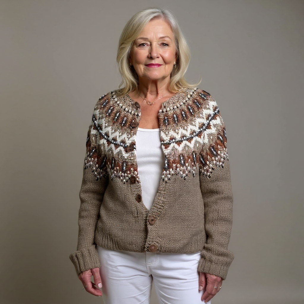 Adeline - Vintage Icelandic Cardigan-15531112431989-Mirella Fiore