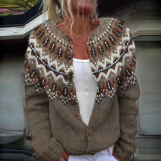 Adeline - Vintage Icelandic Cardigan-15531112431989-Mirella Fiore