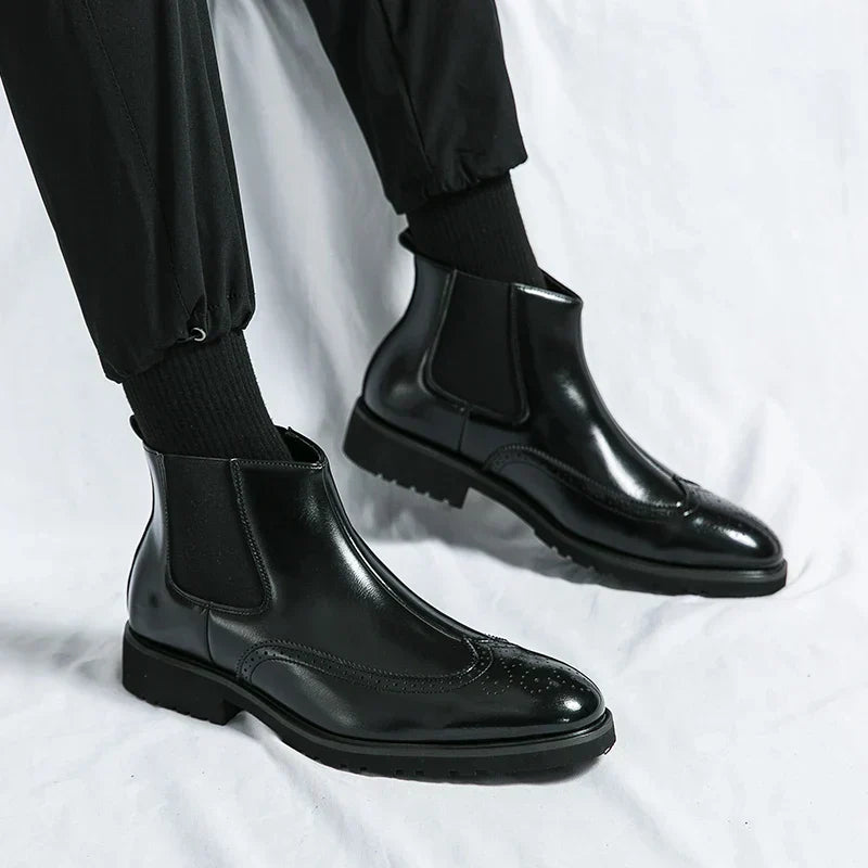 Adriel - Genuine Leather Chelsea Boots-15550769856885-Nancy & Mae Savannah