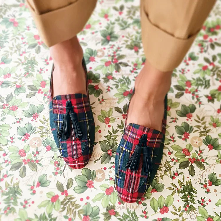 Alana - Scottish Chic Loafer With Fringes-15551043666293-Mirella Fiore
