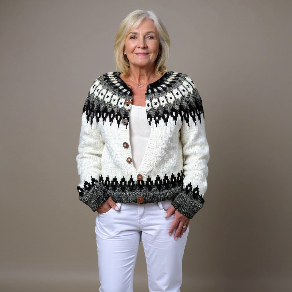 Alexa - Vintage Icelandic Cardigan-15531113185653-Nancy & Mae Savannah