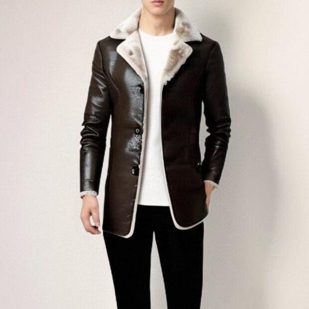 Alexander - Vintage Soft Faux Leather Winter Jacket-15551927189877-Nancy & Mae Savannah