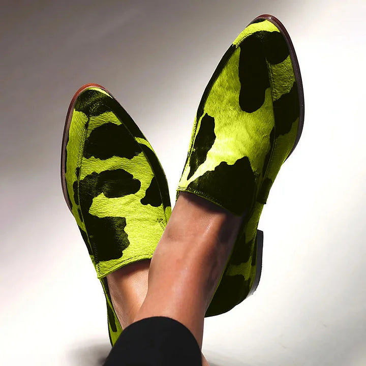 Alexandra - Statement Animal -Print Loafers-15551040848245-Mirella Fiore