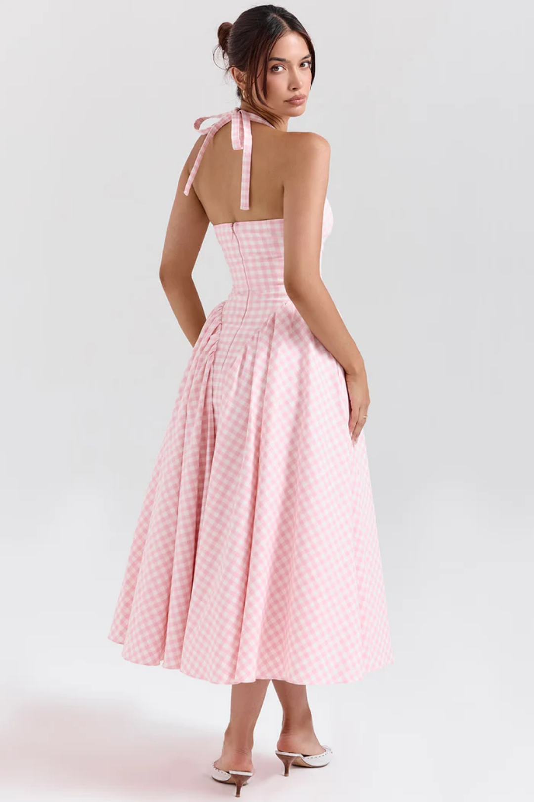 Alexanne – Halter neck design – Midi dress-15206611452277-Mirella Fiore