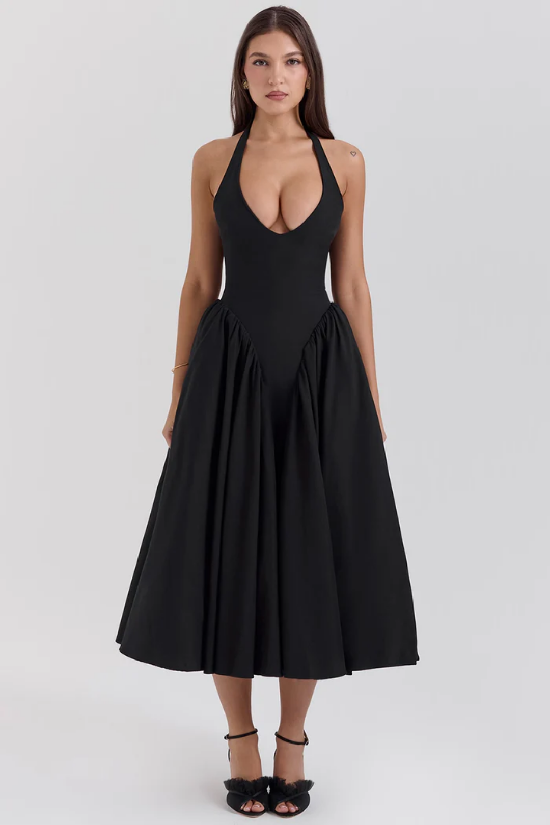 Alexanne – Halter neck design – Midi dress-15206611452277-Mirella Fiore