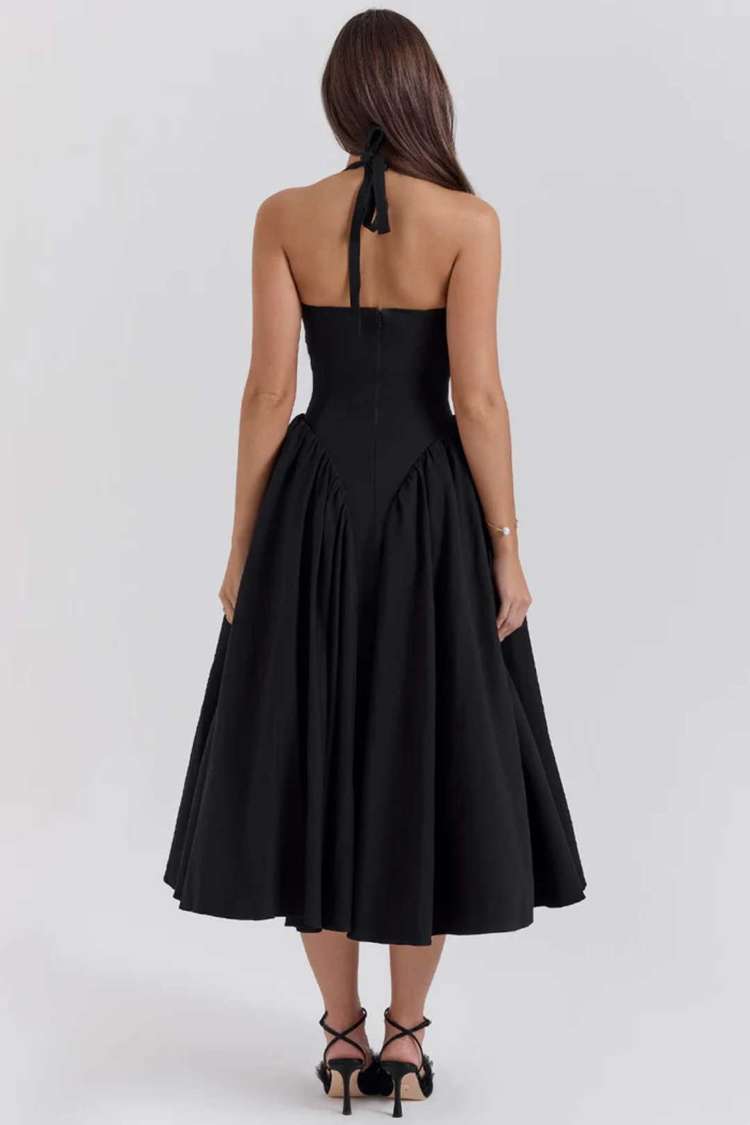 Alexanne – Halter neck design – Midi dress-15206611452277-Mirella Fiore