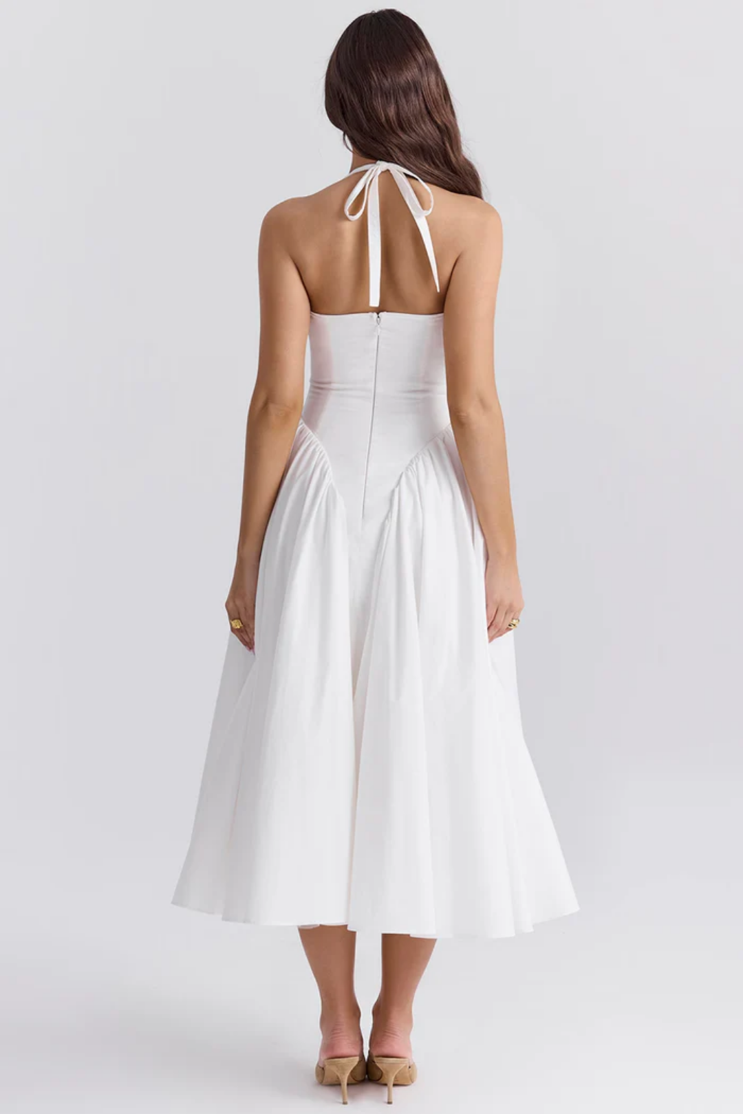 Alexanne – Halter neck design – Midi dress-15206611452277-Mirella Fiore
