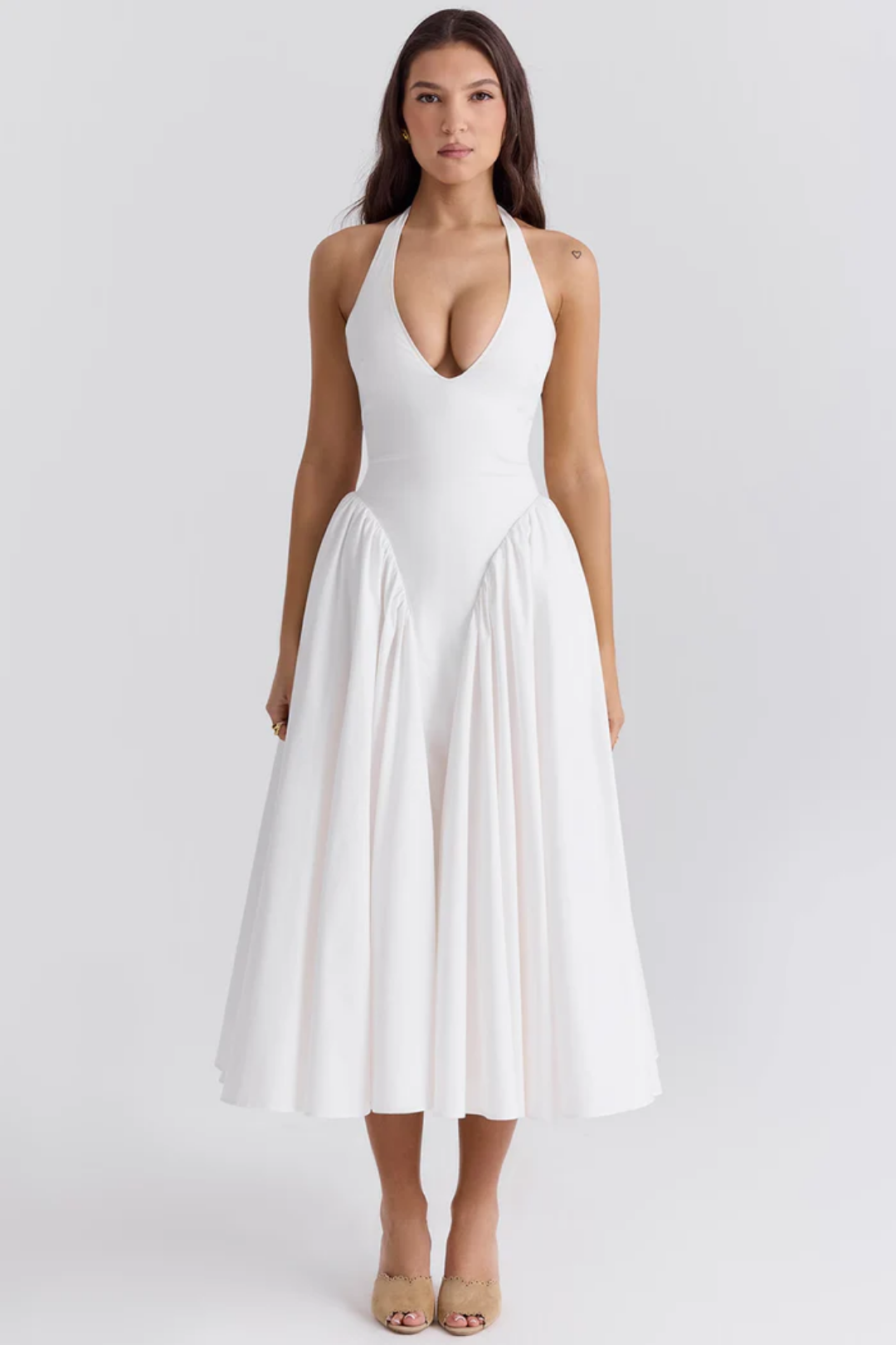 Alexanne – Halter neck design – Midi dress-15206611452277-Mirella Fiore