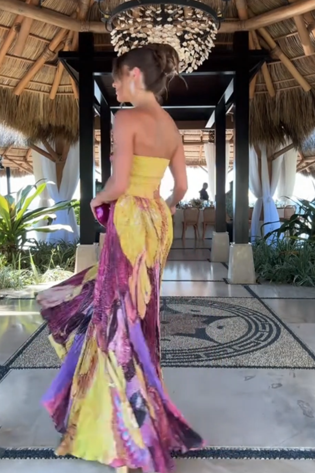Alexine – Pleated texture – Floral maxi dress-15215867593077-Mirella Fiore