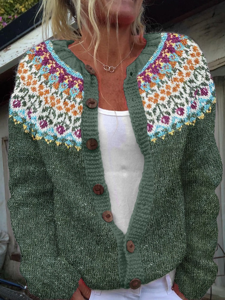 Alice - Vintage Icelandic Cardigan-15531113087349-Mirella Fiore