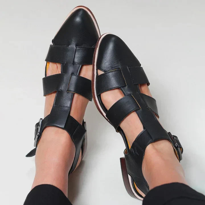 Alicia - Woven Flat Sandals-15551040881013-Nancy & Mae Savannah