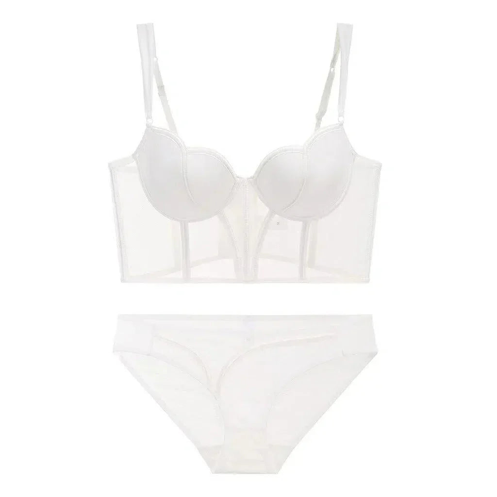 Alida – Sheer bodice – Corset and panty set-15133746463093-Mirella Fiore