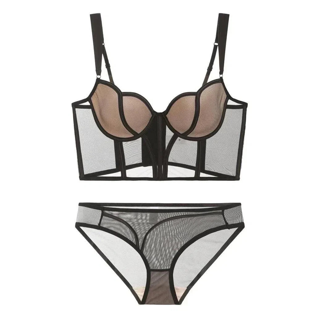 Alida – Sheer bodice – Corset and panty set-15133746463093-Mirella Fiore
