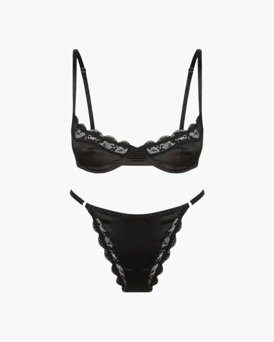 Alisanne – Satin balconette – Lingerie set-15133746397557-Mirella Fiore