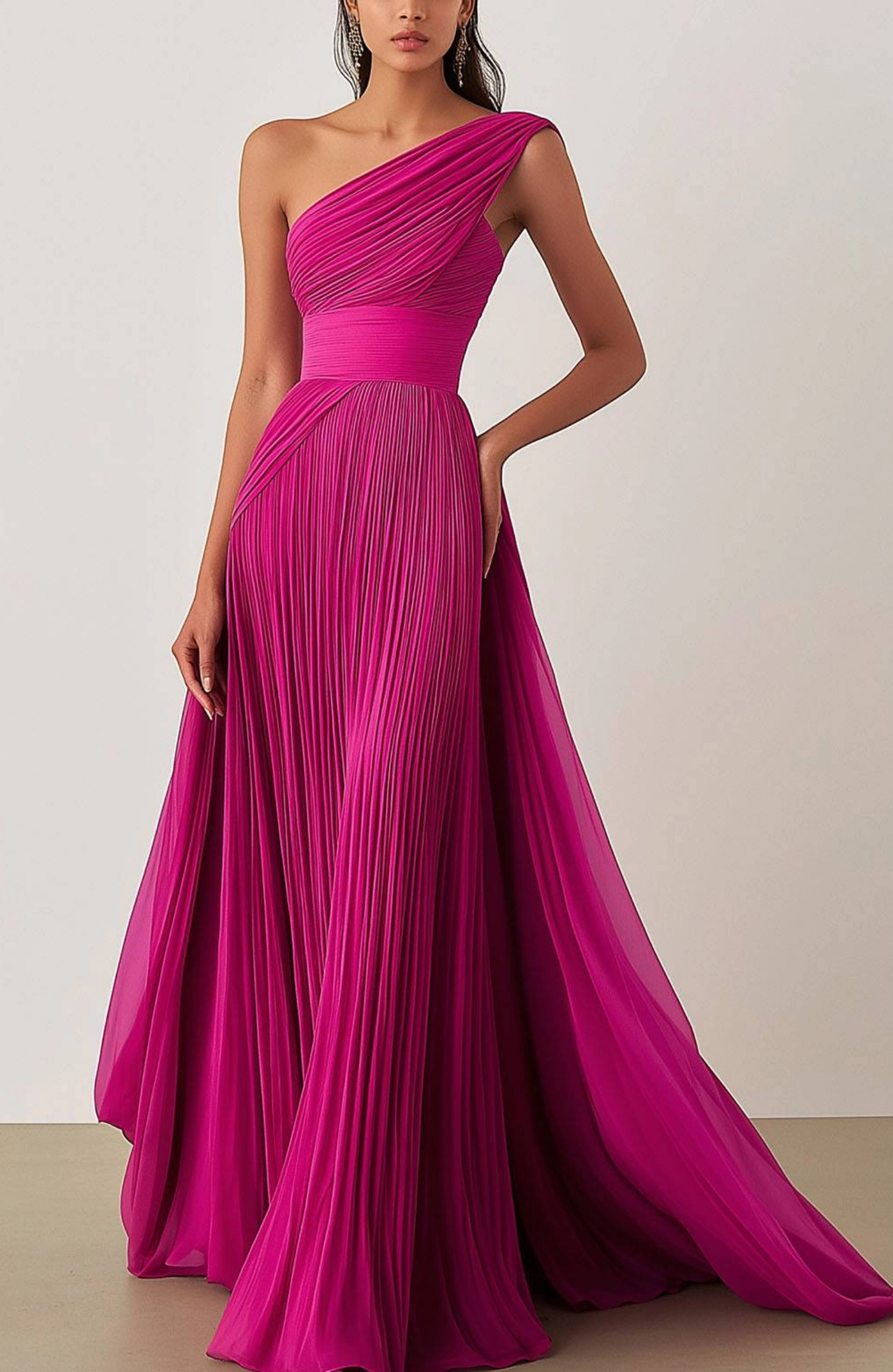 Allegra – One-shoulder pleated – Evening gown-15368177451381-Mirella Fiore