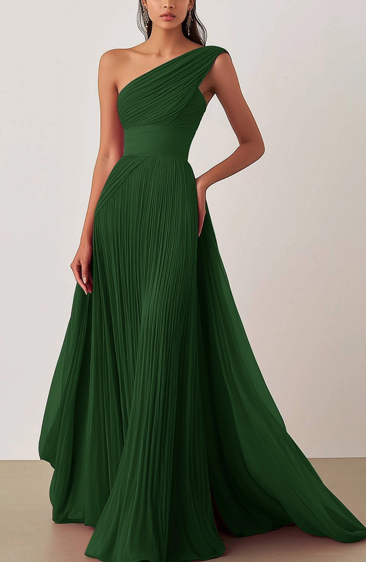 Allegra – One-shoulder pleated – Evening gown-15368177451381-Mirella Fiore