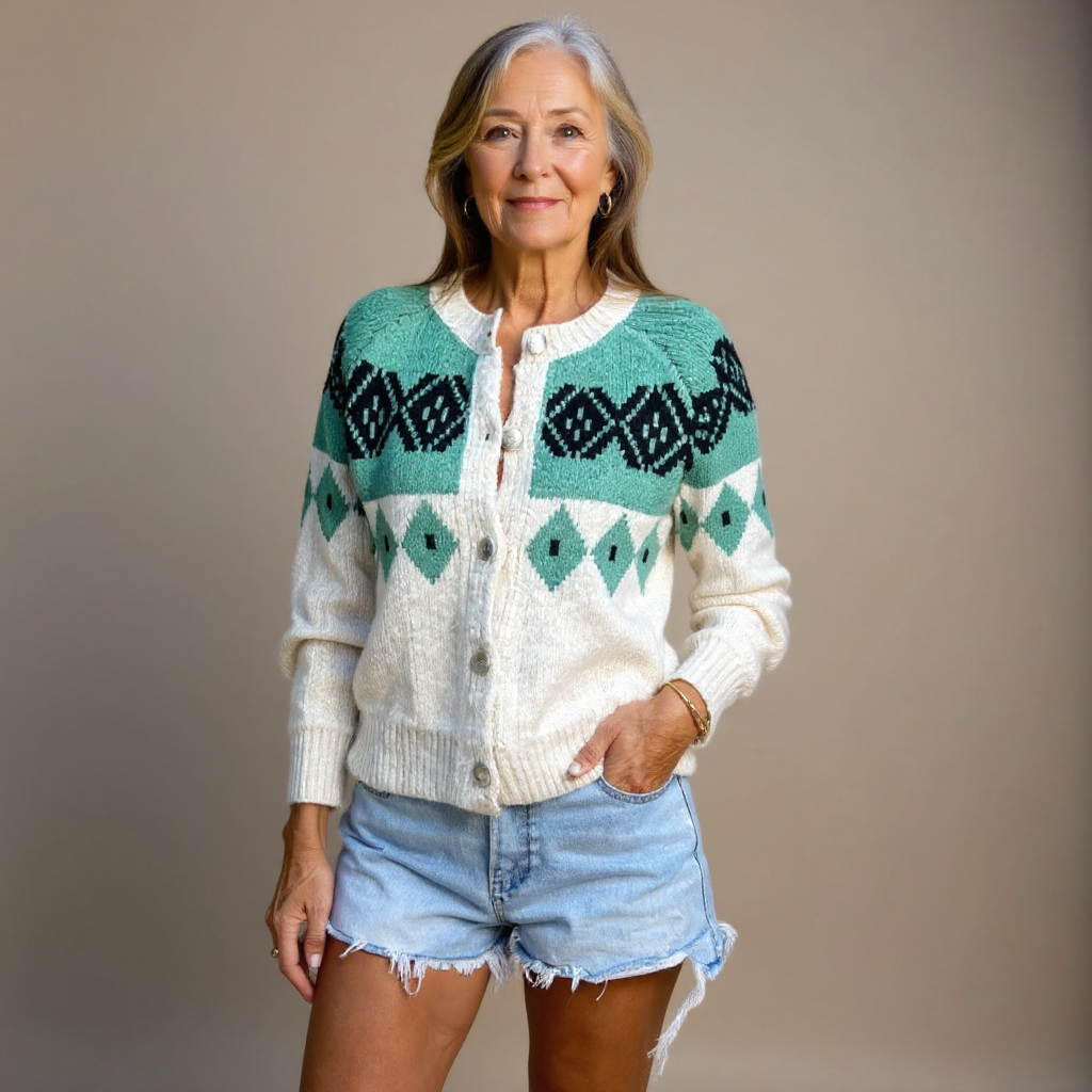Allison - Vintage Icelandic Cardigan-15531113808245-Mirella Fiore