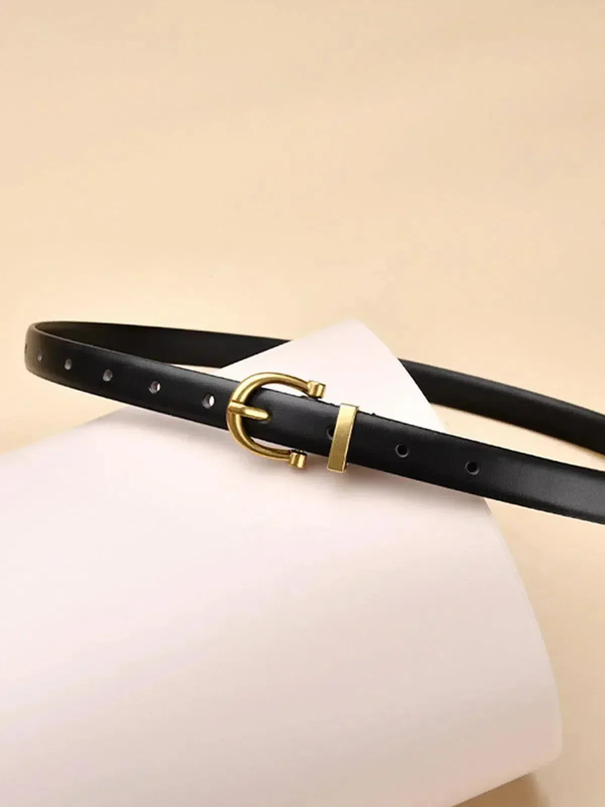 Althea – Minimalist black design – Buckle belt-15133536059765-Mirella Fiore