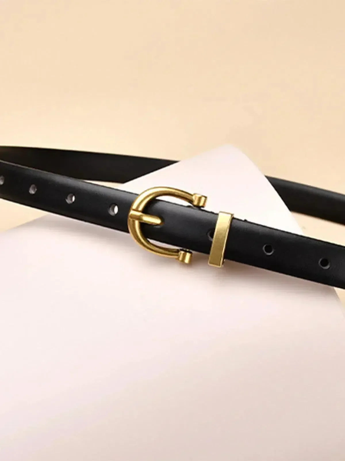 Althea – Minimalist black design – Buckle belt-15133536059765-Mirella Fiore