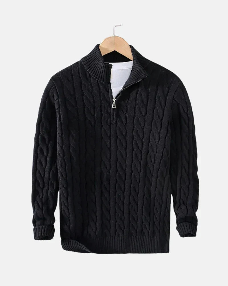 Álvaro Cotton Knit Sweater-15553365639541-Mirella Fiore