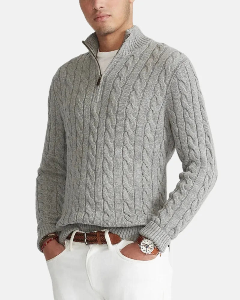 Álvaro Cotton Knit Sweater-15553365639541-Mirella Fiore