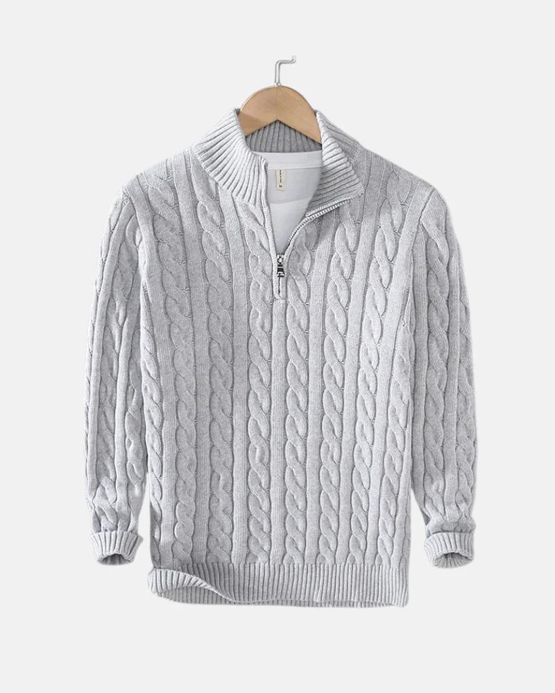 Álvaro Cotton Knit Sweater-15553365639541-Mirella Fiore