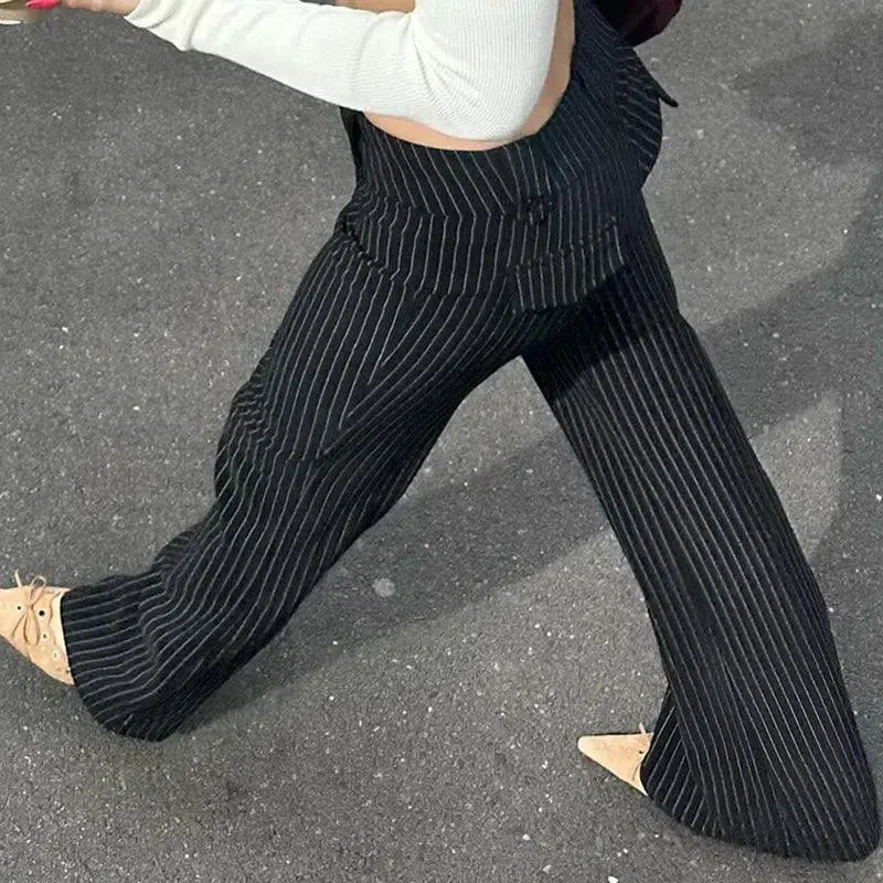 Amarilla – Pinstripe pattern – Flared trousers-15133677289845-Mirella Fiore