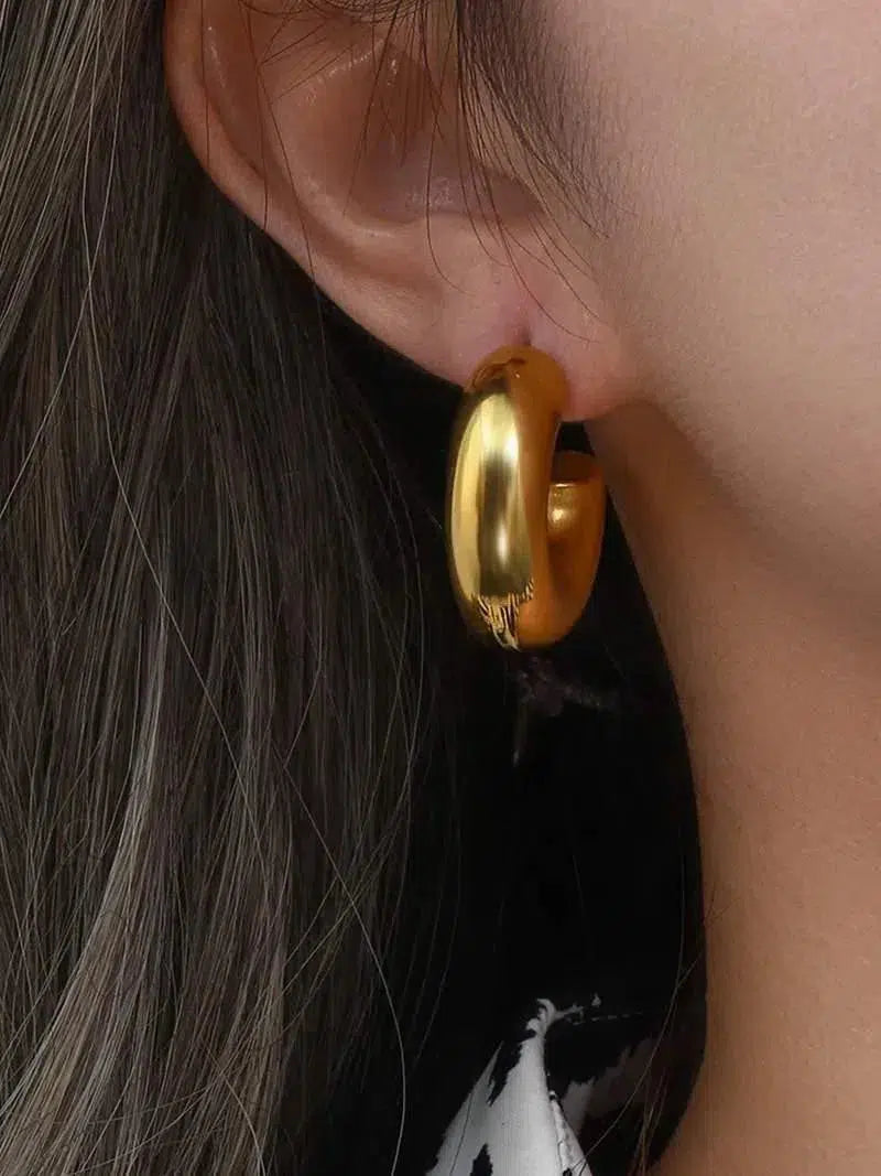 Amore – Chunky design – Hoop earrings-15227778466165-Mirella Fiore