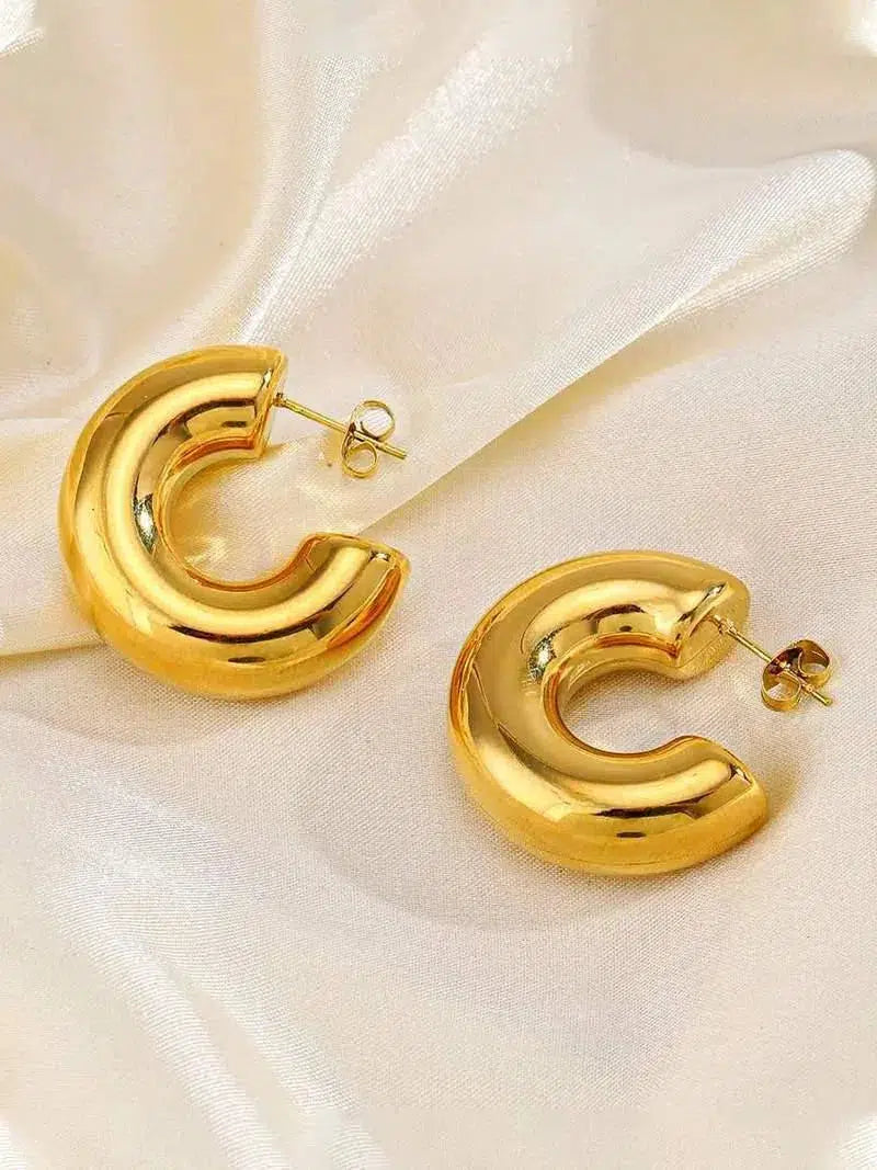 Amore – Chunky design – Hoop earrings-15227778466165-Mirella Fiore