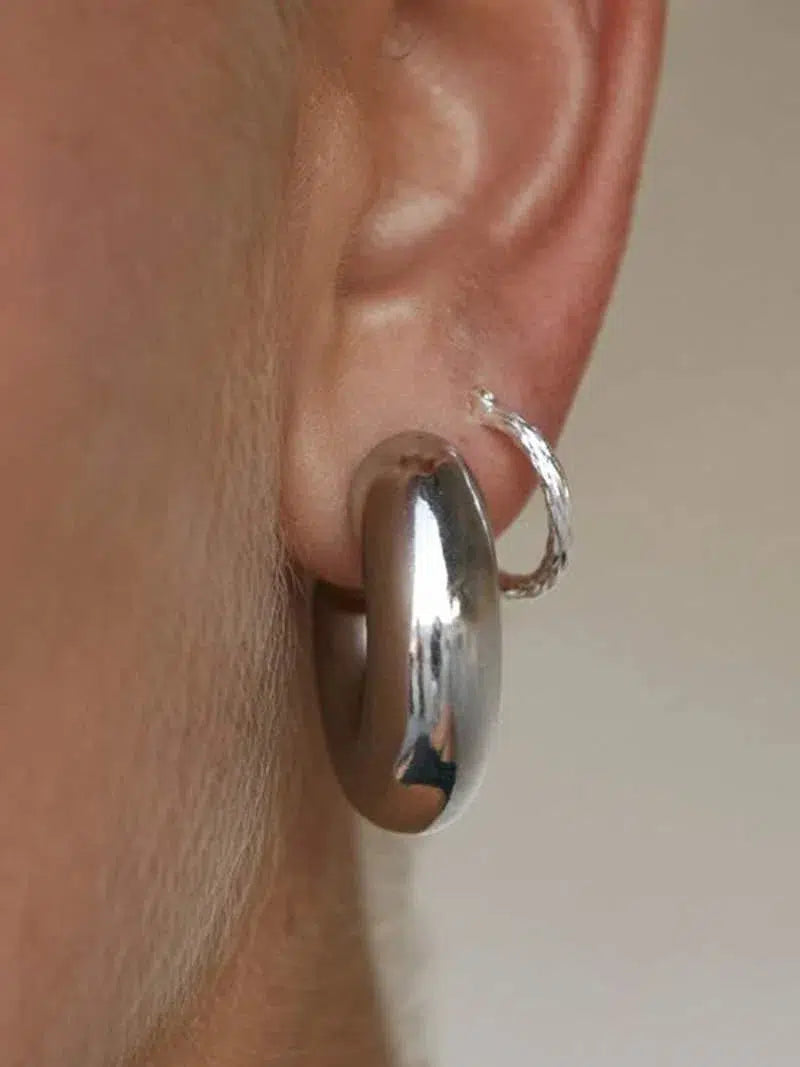 Amore – Chunky design – Hoop earrings-15227778466165-Mirella Fiore