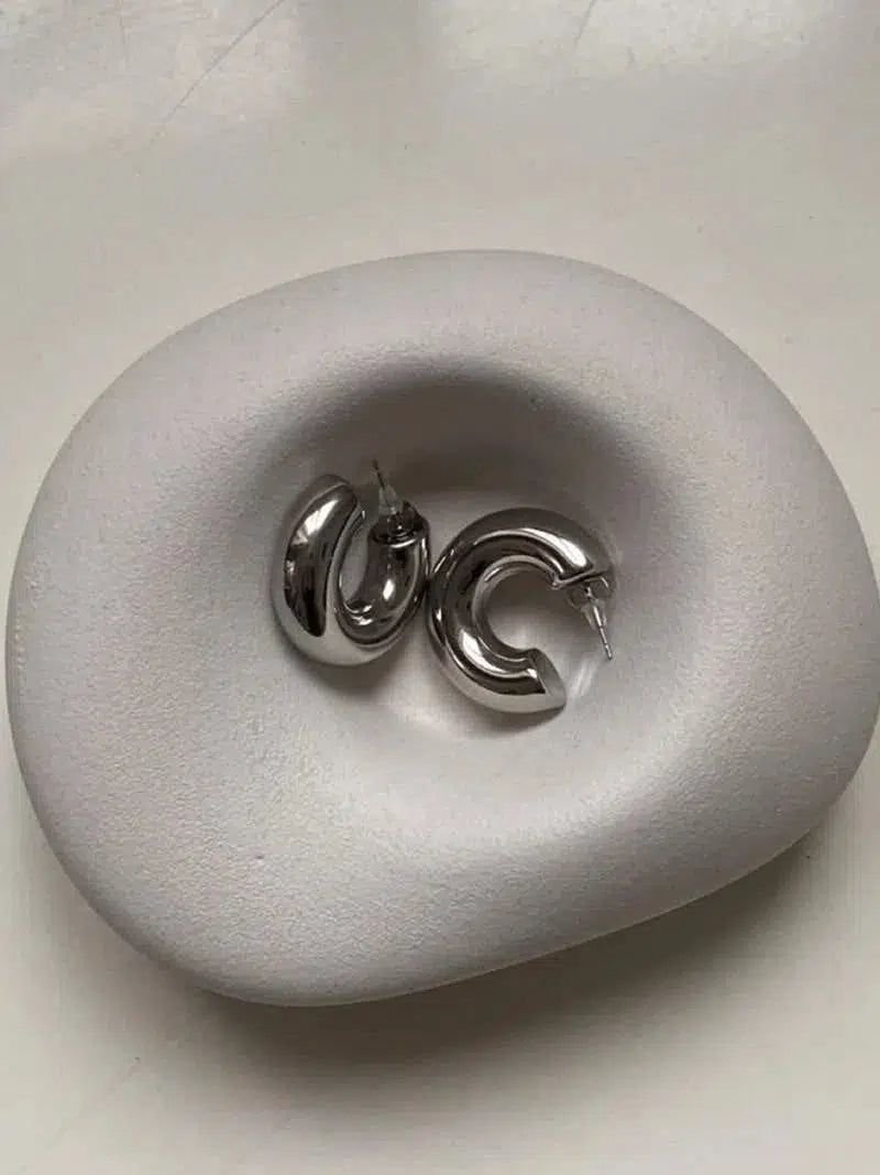 Amore – Chunky design – Hoop earrings-15227778466165-Nancy & Mae Savannah