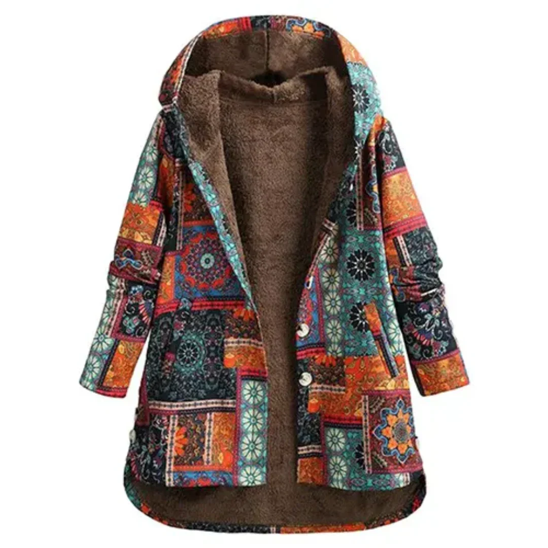 Analia - Fleece-Lined Hooded Jacket-15544936464757-Mirella Fiore