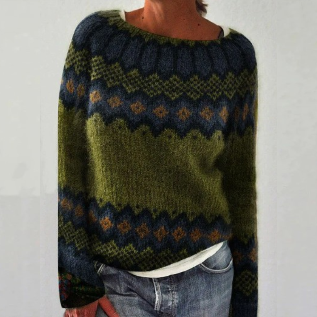 Anita - Cozy Retro Sweater-15542163571061-Mirella Fiore
