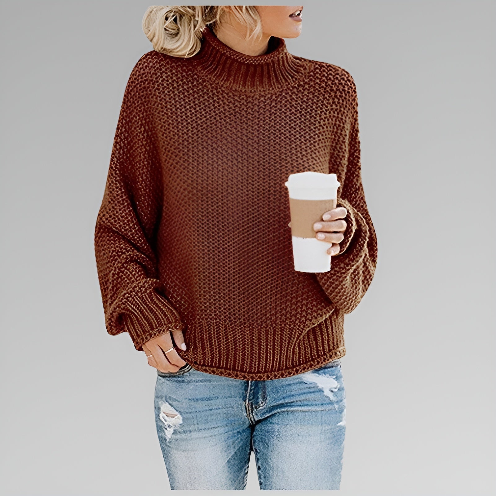 Anna - Classic Cozy Knit Sweater-15547990966645-Mirella Fiore